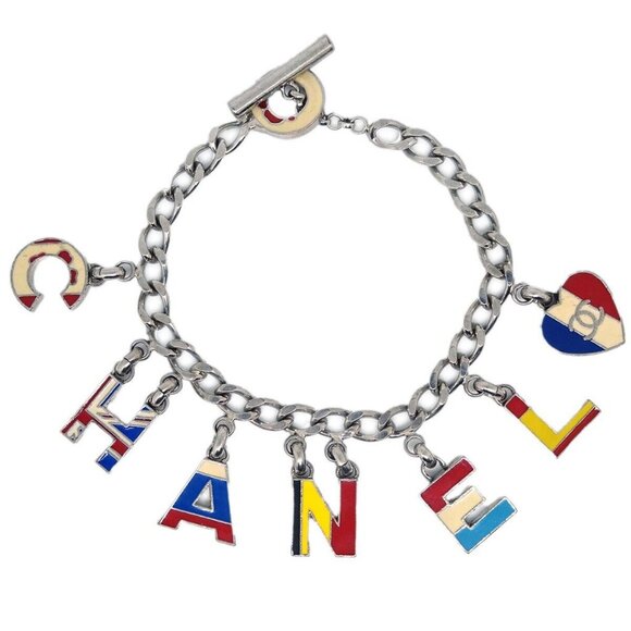 Chanel Silver National Flag Bracelet 03A 144371 - Picture 1 of 4